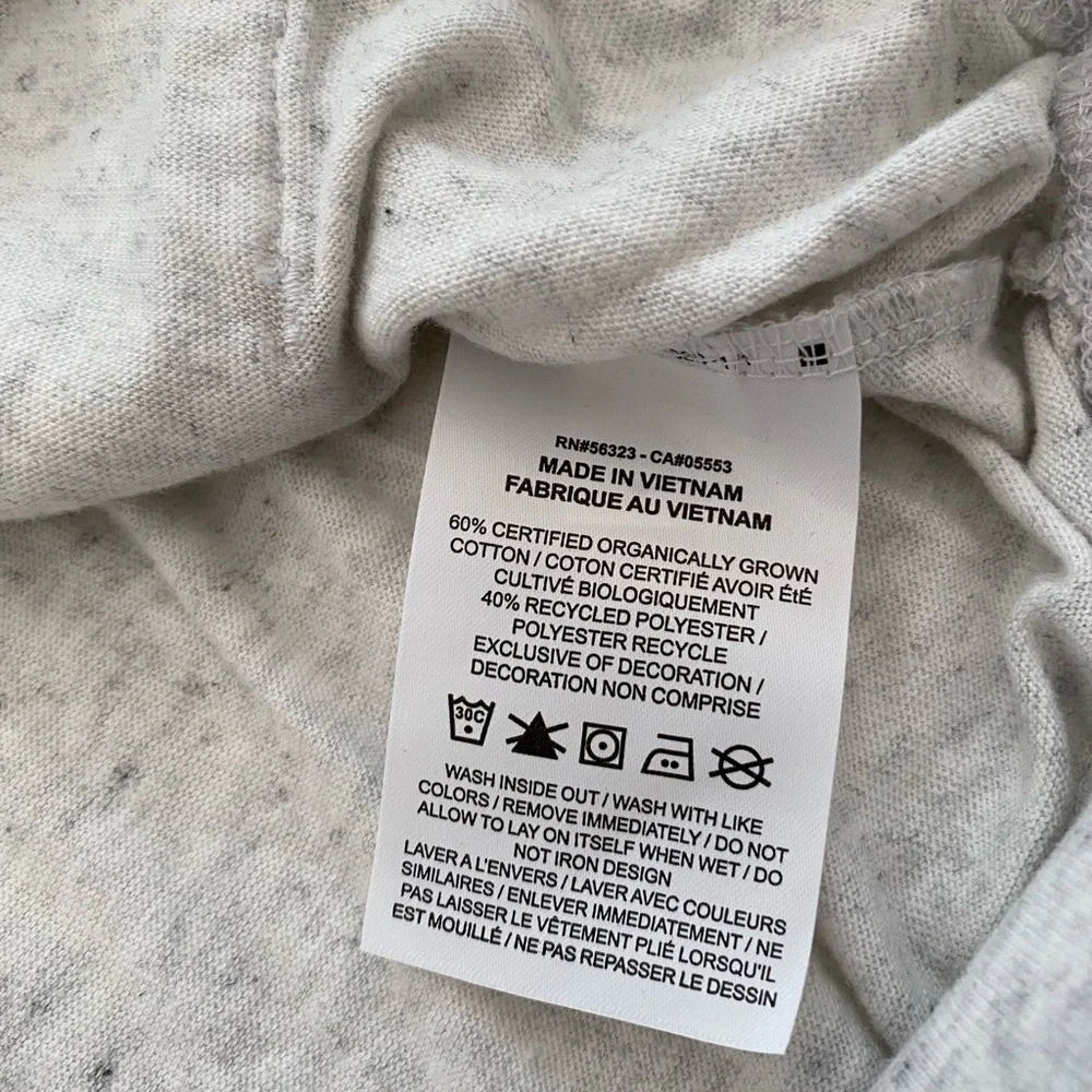 Nike Light Gray Lightweight Hoodie with Black Logo Casual Large Activewear